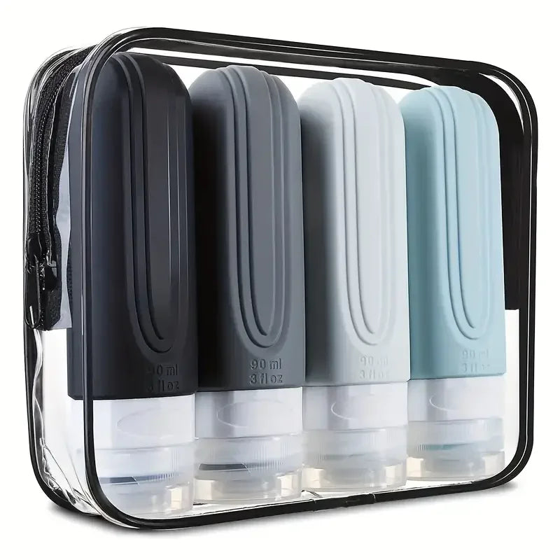 Recipientes de Silicone Portáteis Para Viagem (90ml)