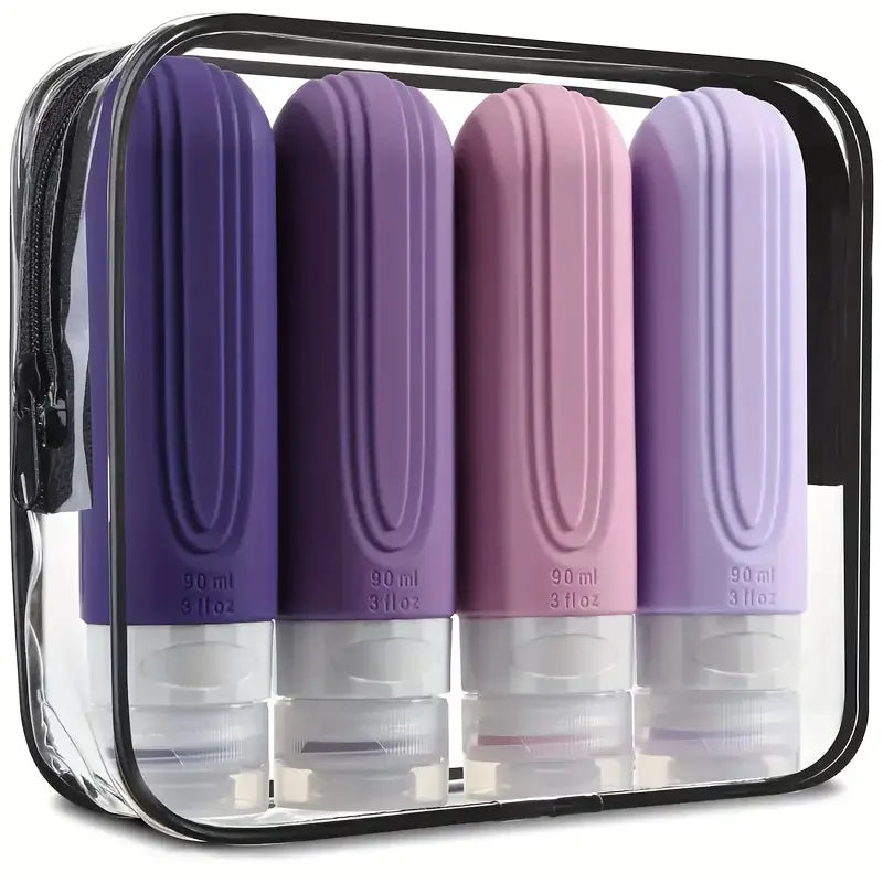 Recipientes de Silicone Portáteis Para Viagem (90ml)